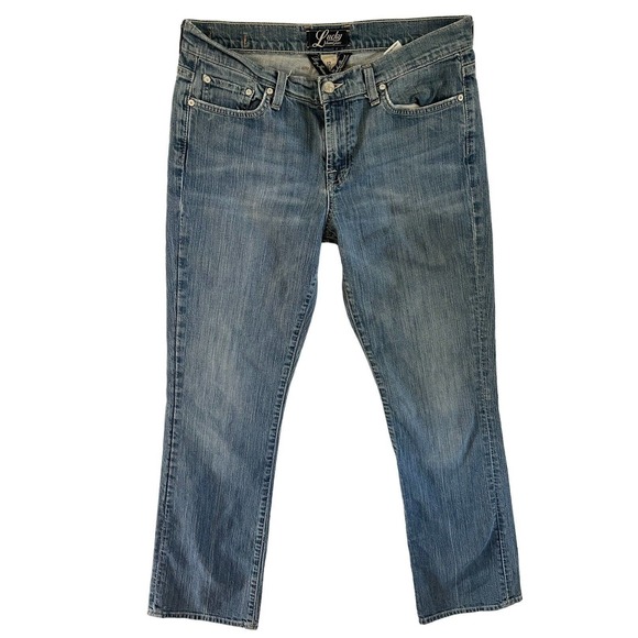 Vintage 90s Y2K‎ Lucky Brand Flare Bootcut Jeans Medium Wash Size 12/31 - Picture 1 of 10